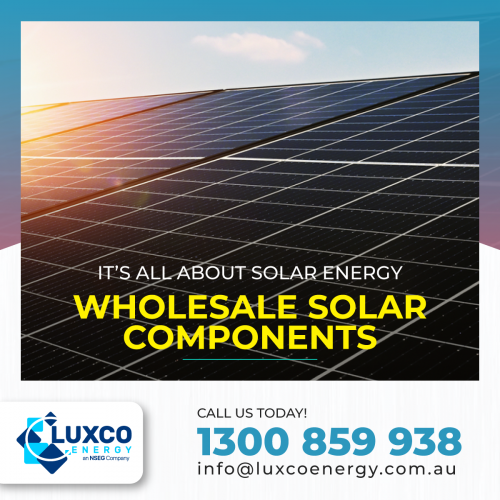 All Type of Solar Energy Components Available 

Speak to our solar experts now on 1300 859 938 or email at info@luxcoenergy.com.au.Visit www.luxcoenergy.com.au to know more.