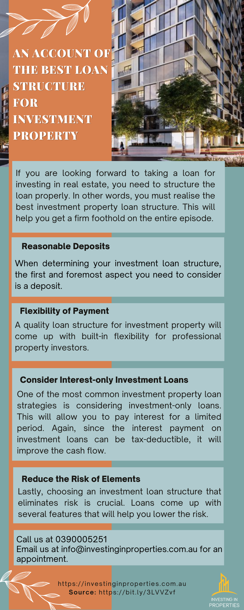 An Account of the Best Loan Structure for Investment Property