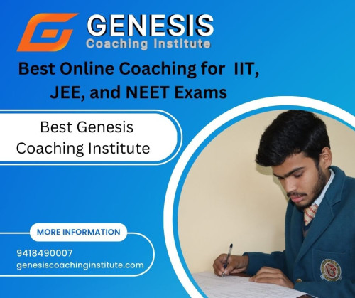 There are many online coaching programs available for IIT, JEE, and NEET Exams preparation.

Genesis Coaching Institute Online: Genesis is a well-known coaching institute in Nagrota Bagwan, Himachal Pradesh, and its online coaching program offers live classes, recorded lectures, doubt-solving sessions, and online tests for IIT, JEE, and NEET exam 2023 aspirants.

https://genesiscoachinginstitute.com/about-us/