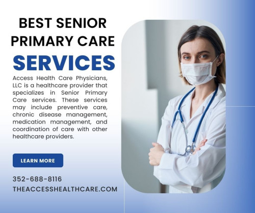 Looking for the best senior primary care services? Access Health Care Physicians, LLC offers top-notch care for seniors. Learn more about their services, benefits, and FAQs in this comprehensive guide. Access Health Care Physicians, LLC is a trusted name in senior primary care services. They offer a wide range of services that are tailored to meet the unique needs of seniors. In this guide, we'll take a closer look at what makes Access Health Care Physicians, LLC the best senior primary care service provider and answer some of the most common questions seniors have about their services.