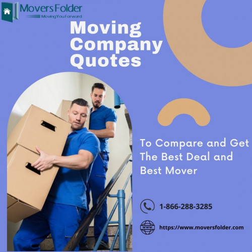 Comparing moving company quotes online is one of the best ways to get the best movers and moversfolder.com can help you to filter the top movers near you.

Get moving company quote at: https://www.moversfolder.com/moving-company-quotes
(Or) Talk to Us @ Toll-Free# 1-866-288-3285.
Comparing moving company quotes online is one of the best ways to get the best movers and moversfolder.com can help you to filter the top movers near you.

Get moving company quote at: https://www.moversfolder.com/moving-company-quotes
(Or) Talk to Us @ Toll-Free# 1-866-288-3285.