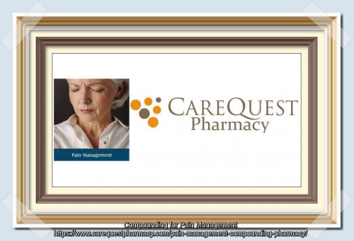 CareQuest Pharmacy prepares some customized medicines for pain medication. For more information, visit our website, https://bit.ly/326qMRn