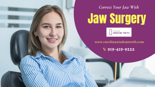 Carolina Wisdom Teeth is expertise in jaw surgery in Durham NC for correcting your jaw to improve the speed and other jaw functions. To book an appointment call us at 919-419-9222 and visit our website.