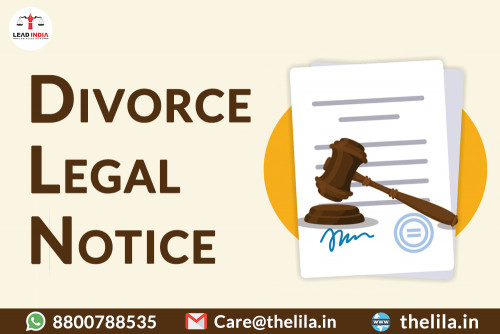 Thelila is the best platform for legal service ,divorce. Mutual Divorce. The Divorce Legal Notice must be drafted in the letterhead of an advocate, and must contain relevant information regarding the case.
Contact+ 91-8800788535		
Email: care@thelila.in 
Website: https://www.thelila.in/divorce-legal-notice
YouTube: https://www.youtube.com/watch?v=JHPVafLKCS0&t=226s