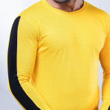 DruthersTshirt-YellowBLKstripe-5_5