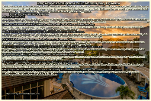 Easy Steps to Retouch your Real Estate Photo Using Lightroom
