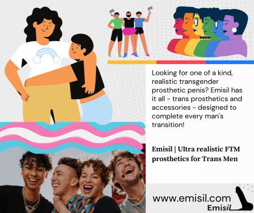 Looking for one of a kind, realistic transgender prosthetic penis? Emisil at https://www.emisil.com/ has it all - trans prosthetics and accessories - designed to complete every man's transition!