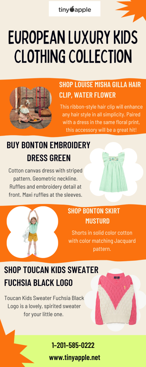 European Luxury kids Clothing Collection