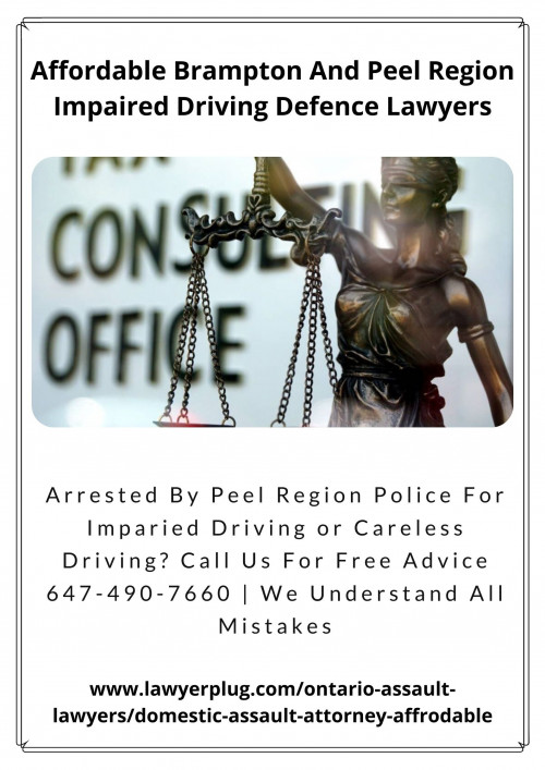 Visit us at https://lawyerplug.com/ontario-assault-lawyers/domestic-assault-attorney-affrodable/
Arrested By Peel Region Police For Imparied Driving or Careless Driving? Call Us For Free Advice 647-490-7660.