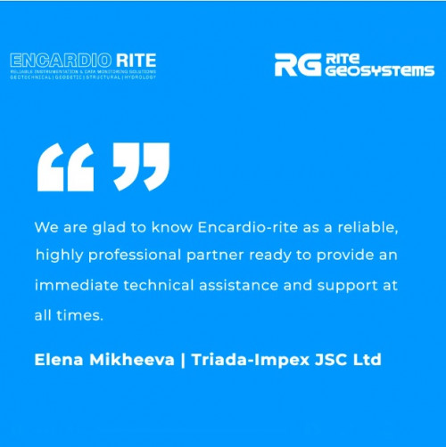 Encardio-Rite has always been known for being highly professional and reliable partners around the world. Listen from Elena Mikheeva, Triada-Impex JSC Ltd herself.