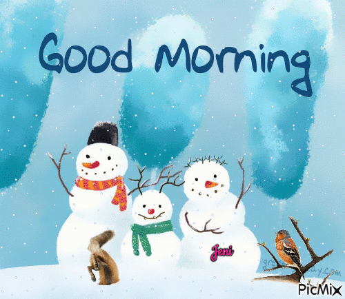 Good morning snowman  w fox
