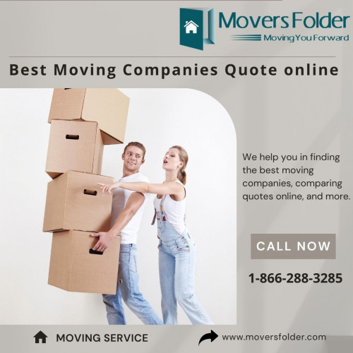 If you're ready to move find the best moving companies for your move. Get free movers quotes online from trustworthy movers across the US.

Get best quotes online: https://www.moversfolder.com/moving-company-quotes
(Or) Talk to Us @ Toll-Free# 1-866-288-3285.