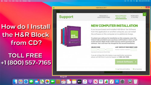 How do I Install the H&R Block from CD