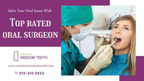 Are you suffering from oral issues? Meet the Meet Top-rated oral surgeon in Durham NC from Carolina Wisdom Teeth to solve your dental issues. For more information call us at 919-419-9222 and visit our website.