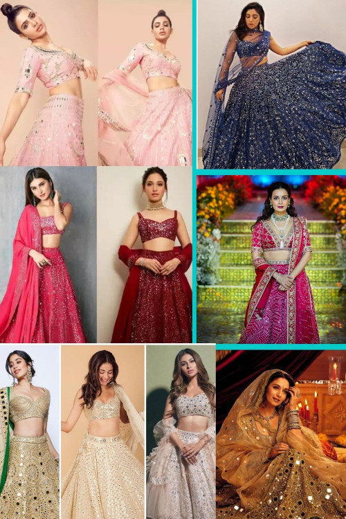 Mirror work lehengas are one of the most scintillating & sought after choice for bridesmaids. They are timeless, graceful yet extremely glamorous. Even though mirror work lehengas look the best in popping colours, the pastel-hued ones aren't any less beautiful. At Indian Wedding Saree Online Store, a huge mirror work lehenga online collection for every occasion. Buy mirror work lehenga choli online for the twirl-worthy appearance. Shop now @ https://www.indianweddingsaree.com/lehenga/mirror