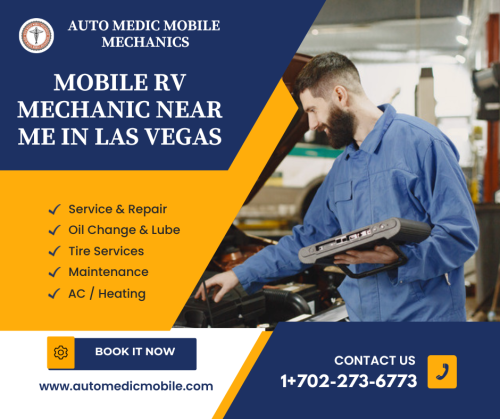 Auto Medic Mobile Mechanics is your go-to solution for reliable and convenient RV repairs on the go. With our mobile RV mechanic services, you don't have to worry about finding a repair shop near you - we come to you! Our experienced and certified mechanics are equipped with all the tools and expertise to handle a wide range of RV repairs and maintenance tasks, from engine diagnostics to electrical systems, plumbing, and more. No matter where you are, whether you're on the road or parked at a campground, our mobile RV mechanics will provide prompt and professional service, ensuring that your RV is back on the road in no time. Contact us now for the best "RV Mechanic Near Me" services!