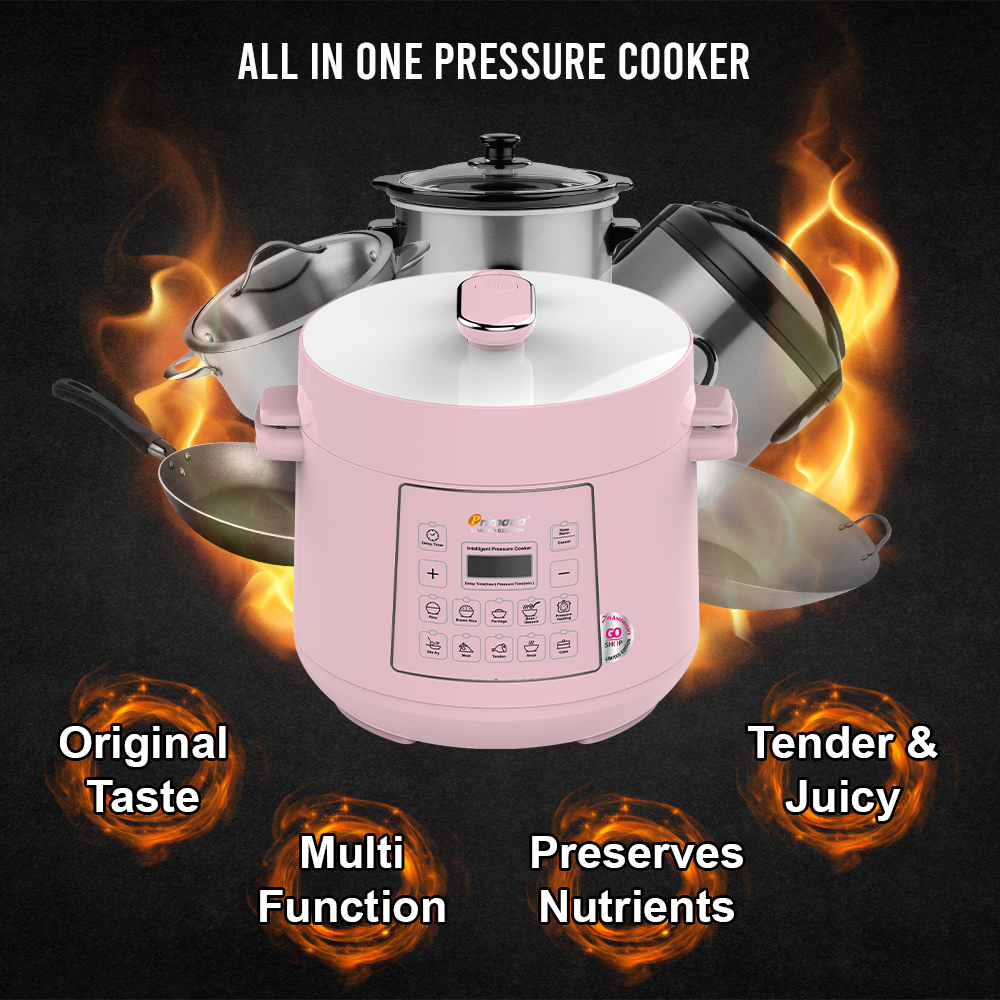 Primada Intelligent Pressure Cooker MPC4000 GoShopEdition LightPink New 06