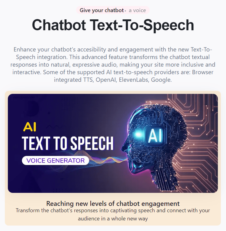 Text to speech