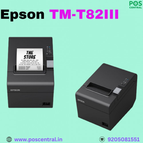 The Epson TM-T82III POS Printer (USB + Serial) offers exceptional durability and efficiency for all your business needs. With a Mean Cycles Between Failure (MCBF) of 60 million lines and an auto-cutter life of 1.5 million cuts, it guarantees long-lasting performance. The printer features drop-in paper loading and an auto-cutter, making it user-friendly and hassle-free. Its robust build and advanced features make it an ideal choice for busy retail environments. Get a reliable and efficient Epson TM-T82III from POS Central India. Visit for more information: https://www.poscentral.in/epson-tm-t82iii-pos-printer-usb-serial.html