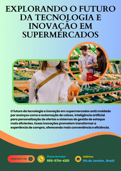 Explorando o futuro da tecnologia e inovação em supermercados, Sidney De Queiroz Pedrosa destaca como a automação e a inteligência artificial estão transformando a experiência de compra. Sidney De Queiroz Pedrosa revela que tecnologias avançadas, como caixas automáticas e sistemas inteligentes de gerenciamento de estoque, prometem otimizar operações e melhorar o atendimento ao cliente, criando um ambiente de compras mais eficiente e personalizado. Estas inovações são essenciais para enfrentar os desafios futuros do setor. Visite-Nos:-https://aboutexplore.mystrikingly.com/blog/principais-dicas-para-fazer-compras-inteligentes-em-seu-supermercado-e