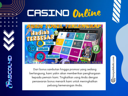 Dalam dunia taruhan online, PASCOL4D menonjol sebagai tujuan utama permainan casino online di Indonesia.

Situs Resmi:  https://banyakhoki.com

Profil Kami: https://gifyu.com/banyakhoki

More Photos:

https://tinyurl.com/295du9u4
https://tinyurl.com/2aznq6yg
https://tinyurl.com/27u8qkmj
https://tinyurl.com/2ytbjsok