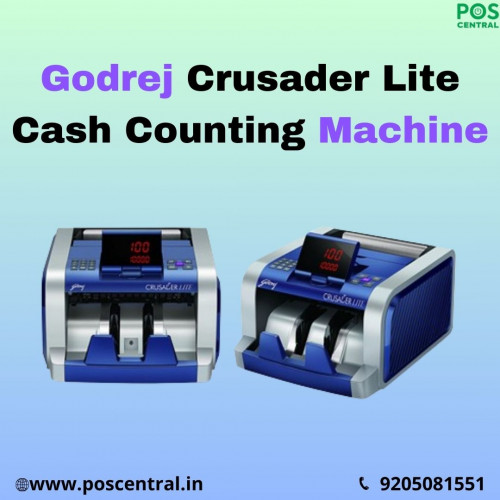 The Godrej Crusader Lite Currency Counter combines precision and durability in a compact design. It features a customer display unit, enhancing usability by clearly showing transaction details. The machine’s firmware is upgradable, ensuring future enhancements and continued reliability. Built with durable construction, it promises long-term use, making it an ideal choice for efficient cash handling. Buy Godrej Crusader lite cash counting machine online, Available at POS Central India. Visit for more information: https://www.poscentral.in/godrej-crusader-lite-cash-counting-machine.html