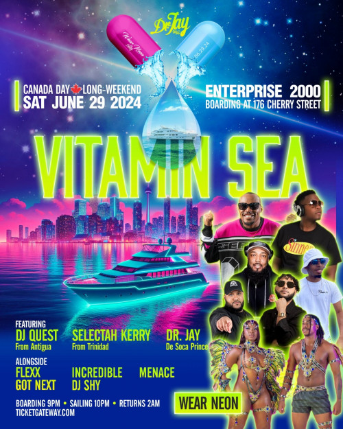 Dr. Jay is organizing VITAMIN SEA 2024 event by Dr. Jay on 2024–06–29 10 PM in Canada, we are selling the tickets for VITAMIN SEA 2024. https://www.ticketgateway.com/event/view/vitaminsea2024