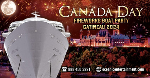 Gatineau Boat Parties is organizing CANADA DAY FIREWORKS BOAT PARTY GATINEAU 2024 event by Gatineau Boat Parties on 2024–07–01 08:30 PM in Canada, we are selling the tickets for CANADA DAY FIREWORKS BOAT PARTY GATINEAU 20244. https://www.ticketgateway.com/event/view/canada-day-firework-boat-party-gatineau-2024
