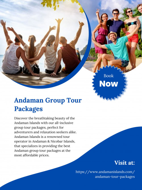 Andaman Islands is a renowned tour operator in Andaman & Nicobar Islands, that specializes in providing the best Andaman group tour packages at the most affordable prices. To know more visit at https://www.andamanislands.com/andaman-tour-packages