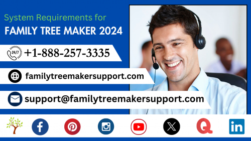 https://familytreemakersupport.com/system-requirements-for-family-tree-maker-2024/

System Requirements for Family Tree Maker 2024
Family Tree Maker 2024 offers a robust platform for genealogy enthusiasts, requiring Windows 10 (64-bit) or macOS Big Sur 11 and later, a modern processor, at least 4GB RAM (8GB recommended), ample storage, a high-resolution display, and an internet connection for enhanced features. For assistance, call +1-888-257-3335 or chat with our FTM experts.