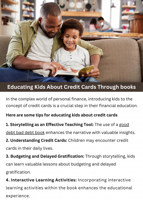 Introducing children to the concept of credit cards through books can demystify financial literacy early on. These stories teach basic principles such as responsible spending, interest rates, and budgeting in an accessible and engaging manner. By fostering understanding from an early age, children can develop essential money management skills that will benefit them throughout their lives. To know more visit here https://inflationeducation.net/product/good-debt-bad-debt-and-the-big-green-blob/