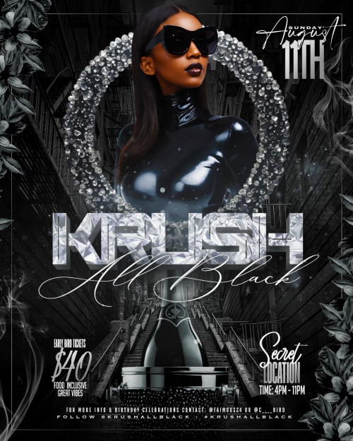 BroadwaySound is organizing KRUSH 'ALLBLACK' event by BroadwaySound on 2024–08–11 05 PM in United States, we are selling the tickets for KRUSH 'ALLBLACK'. https://www.ticketgateway.com/event/view/krushallblack