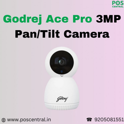 Unmatched serenity of mind Buy Godrej ACE PRO 3MP Pan/Tilt Camera today. This advanced surveillance solution offers 360° coverage, ensuring no blind spots in your security setup. With crisp 3MP resolution, every detail is captured with clarity. Easily monitor your space remotely with pan and tilt functionality, granting you full control over your surveillance. Invest in your safety with Godrej Ace Pro 3MP Pan/Tilt Camera and enjoy enhanced protection round the clock. Trust POS Central India for the best security solutions. Visit for more information:https://www.poscentral.in/godrej-ace-pro-3mp-pan-tilt-camera.html