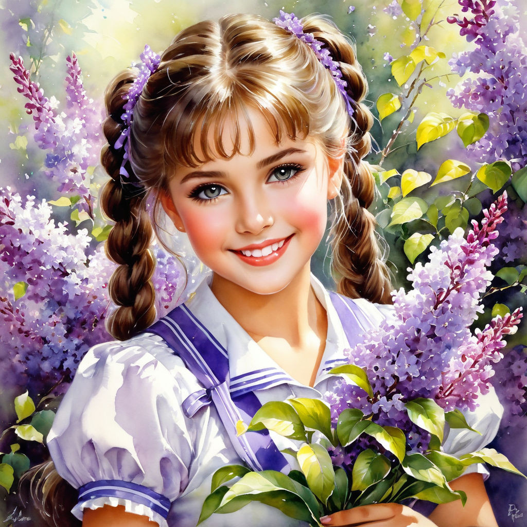 louis royo watercolor painting konstantin razumovs style bright beautiful in spring splashes (7)