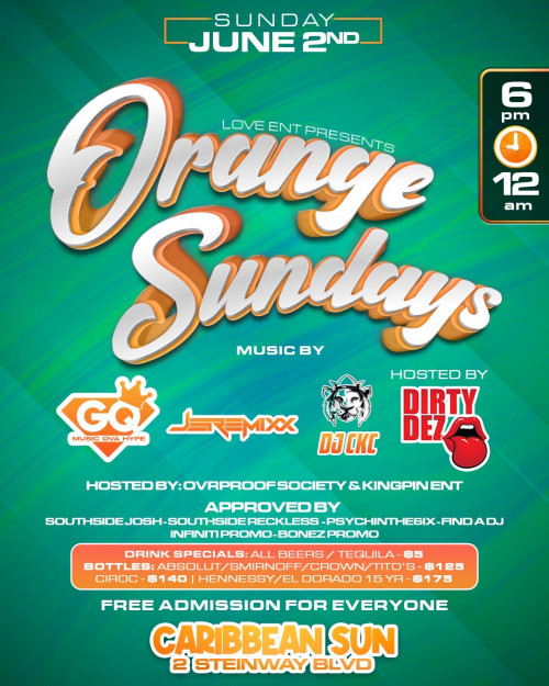 Love Ent organizing Orange Sundays event by Love Ent on 2024–06–02 06 PM in Canada, we are selling the tickets for Orange Sundays. https://www.ticketgateway.com/event/view/ziggy