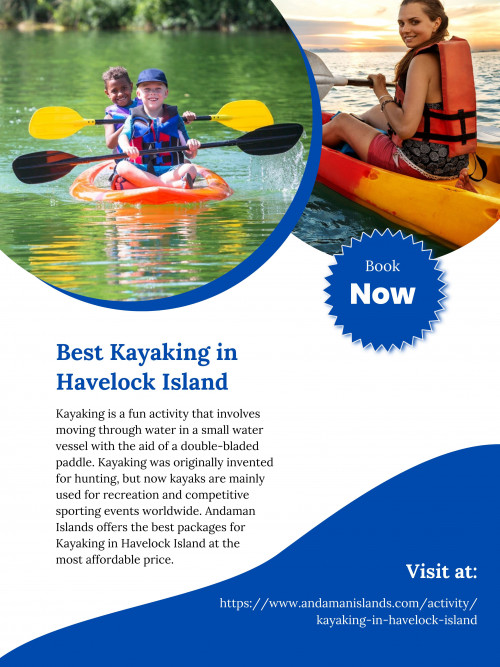 Andaman Islands is a renowned tour operator in Andaman & Nicobar Islands, that specializes in providing the best tour packages for Kayaking in Havelock Island at the most affordable prices. To know more visit at https://www.andamanislands.com/activity/kayaking-in-havelock-island