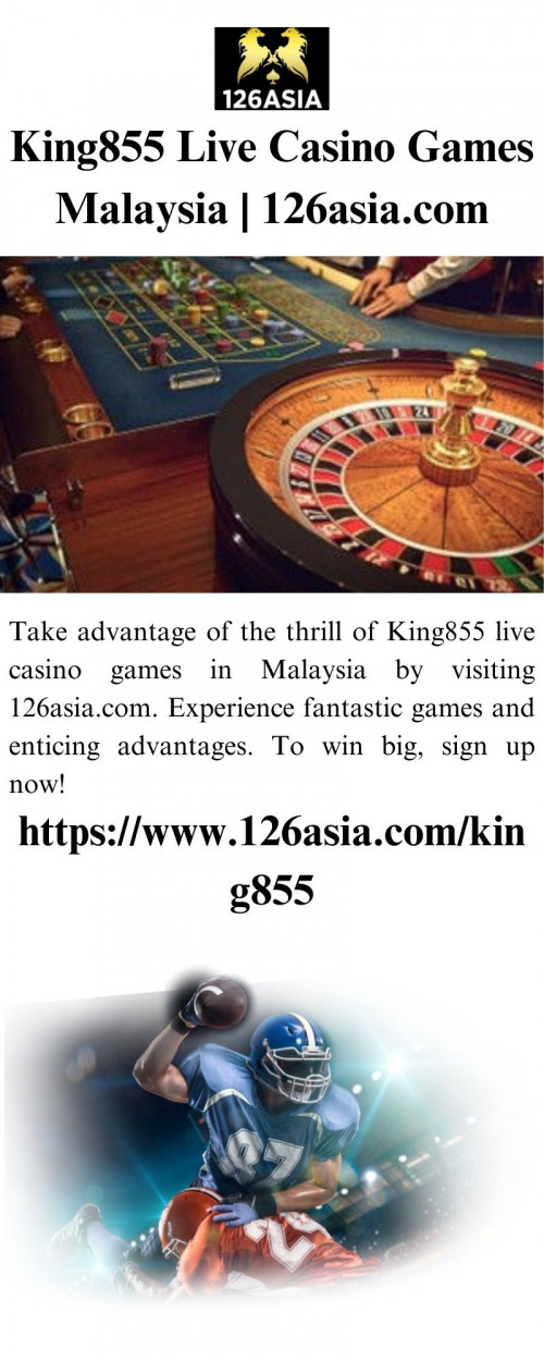 Take advantage of the thrill of King855 live casino games in Malaysia by visiting 126asia.com. Experience fantastic games and enticing advantages. To win big, sign up now!


https://www.126asia.com/king855