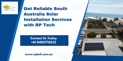 RP Tech is a reputable and experienced South Australia Solar Installation expert that aims to provide affordable, high-quality, and sustainable energy solutions to its customers. Whether you're a homeowner or a business owner, we offer customized solutions tailored to your specific needs. Contact us today to learn more about our solar installation services in South Australia.
https://www.rptech.com.au/