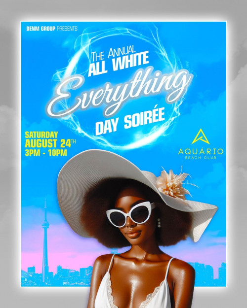 DENM Group is organizing The Annual All White Everything Day Soirée 2024 event by DENM Group on 2024–08–24 03 PM in Canada, we are selling the tickets for The Annual All White Everything Day Soirée 2024. https://www.ticketgateway.com/event/view/the-annual-all-white-everything-day-soir-e