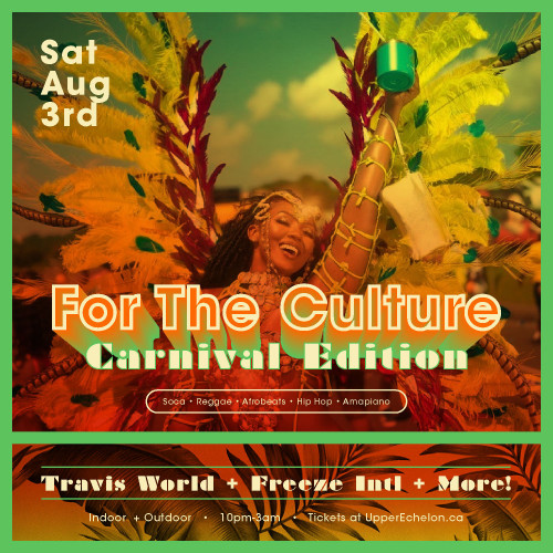 Upper Echelon Experiences is organizing FOR THE CULTURE | Caribana Sat Aug 3 event by Upper Echelon Experiences on 2024–08–03 10 PM in Canada, we are selling the tickets for FOR THE CULTURE | Caribana Sat Aug 3. https://www.ticketgateway.com/event/view/for-the-culture---caribana-sat-aug-3