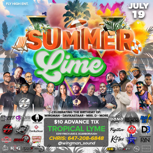 Wingman is organizing SUMMER LIME event by Wingman on 2024–07–19 09 PM in Canada, we are selling the tickets for SUMMER LIME. https://www.ticketgateway.com/event/view/summer-lime