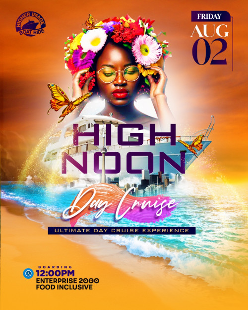 Higher Image is organizing High Noon Ultimate Day Cruise event by Higher Image on 2024–08–02 12 PM in Canada, we are selling the tickets for High Noon Ultimate Day Cruise. https://www.ticketgateway.com/event/view/highnoon2024
