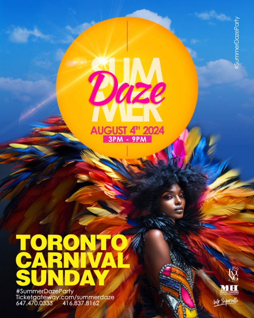 SUMMER DAZE - THE PATIO PARTY is organizing SUMMER DAZE CARNIVAL 2024 event by SUMMER DAZE - THE PATIO PARTY on 2024–08–04 3 PM in ,  Canada, we are selling the tickets for SUMMER DAZE CARNIVAL 2024 3pm to 8pm ( AUG 4TH) https://www.ticketgateway.com/event/view/summerdazeparty