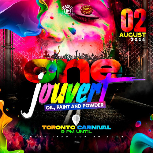 MARLO BENN is organizing ONE JOUVERT (CARIBANA FRIDAY) FEATURING MARLO! event by MARLO BENN  on 2024–08–02 9 PM in Canada, we are selling the tickets for ONE JOUVERT (CARIBANA FRIDAY) FEATURING MARLO!. https://www.ticketgateway.com/event/view/one-jouvert-caribana-friday-featuring-marlo
