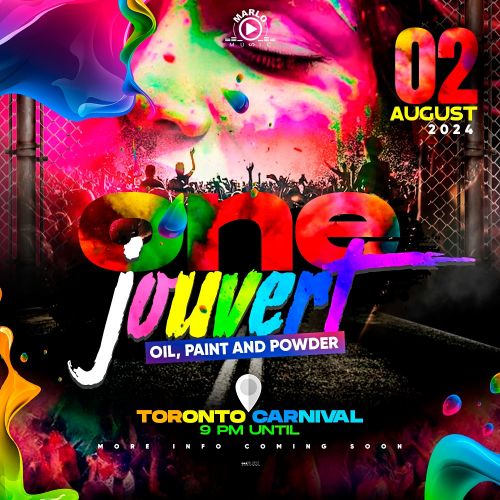 Marlo is organizing One Jouvert event by Marlo on 2024–08–02 09 PM in Canada, we are selling the tickets for One Jouvert. https://www.ticketgateway.com/event/view/one-jouvert