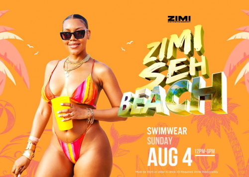 Zimi Ent. is organizing Zimi Seh Beach! - Best Weekend Ever EVENT event by Zimi Ent. on 2024–08–04 11 PM in  Jamaica, we are selling the tickets for Zimi Seh Beach! - Best Weekend Ever EVENT https://www.ticketgateway.com/event/view/zimisehbeach