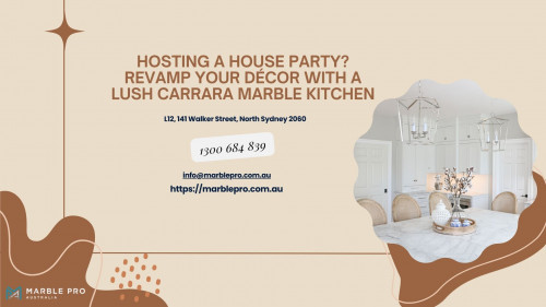 Are you planning to host a party at your house soon? Instead of welcoming the guests to the same boring interior, revamp it with a luxurious Carrara marble kitchen design. Having a luxe look and feel, Carrara marble designs can take your interior to the next level. Well, we at Marble Pro would be the one you’re looking for. We come with lots of Carrara marble designs to choose from. Also, all our stonemasons are aware of the latest trends. Check: https://marblepro.com.au/.
