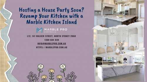 Are you planning to host a party at your residence? Instead of welcoming your guests in the same boring interior, revamp it by adding a lustrous marble kitchen island to your kitchen décor. With a deluxe look and feel, marble can take your kitchen interior to the next level. Well, we at Marble Pro can help you with it. We come with tonnes of marble island designs to choose from. Besides that, we also are well aware of the latest interior décor trends. Check: https://marblepro.com.au/.