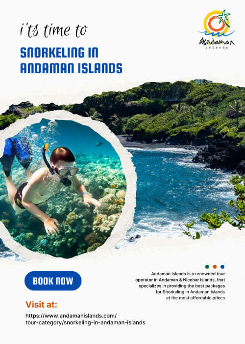 Andaman Islands is a renowned tour operator in Andaman & Nicobar Islands, that specializes in providing the best packages for Snorkeling in Andaman Islands at the most affordable prices. To know more visit at https://www.andamanislands.com/tour-category/snorkeling-in-andaman-islands