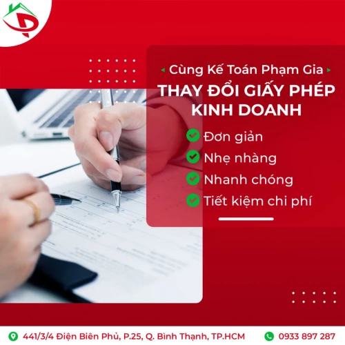 Doanh nghiệp trong quá trình hoạt động không tránh khỏi những thay đổi về thông tin như tên doanh nghiệp, địa chỉ trụ sở, ngành nghề kinh doanh, vốn điều lệ, thành viên sáng lập,... Việc thay đổi thông tin này cần được thực hiện theo đúng quy định pháp luật bằng cách thay đổi giấy phép kinh doanh. Tuy nhiên, thủ tục này thường khá phức tạp và tốn nhiều thời gian, đòi hỏi doanh nghiệp phải nắm rõ các quy định liên quan và chuẩn bị đầy đủ hồ sơ theo yêu cầu.
Nhằm đáp ứng nhu cầu của doanh nghiệp, các công ty cung cấp dịch vụ thay đổi giấy phép kinh doanh đã ra đời. Dịch vụ này mang đến nhiều lợi ích cho doanh nghiệp như tiết kiệm thời gian, công sức, chi phí và đảm bảo tính chính xác, hợp pháp cho việc thay đổi thông tin trong giấy phép kinh doanh. Với những lợi ích thiết thực, dịch vụ này là giải pháp tối ưu giúp doanh nghiệp tiết kiệm thời gian, công sức và đảm bảo sự an tâm trong việc thay đổi thông tin kinh doanh.
https://ketoanphamgia.com/thay-doi-giay-phep-kinh-doanh/
#dichvuthaydoigiayphepkinhdoanh
#ketoanphamgia